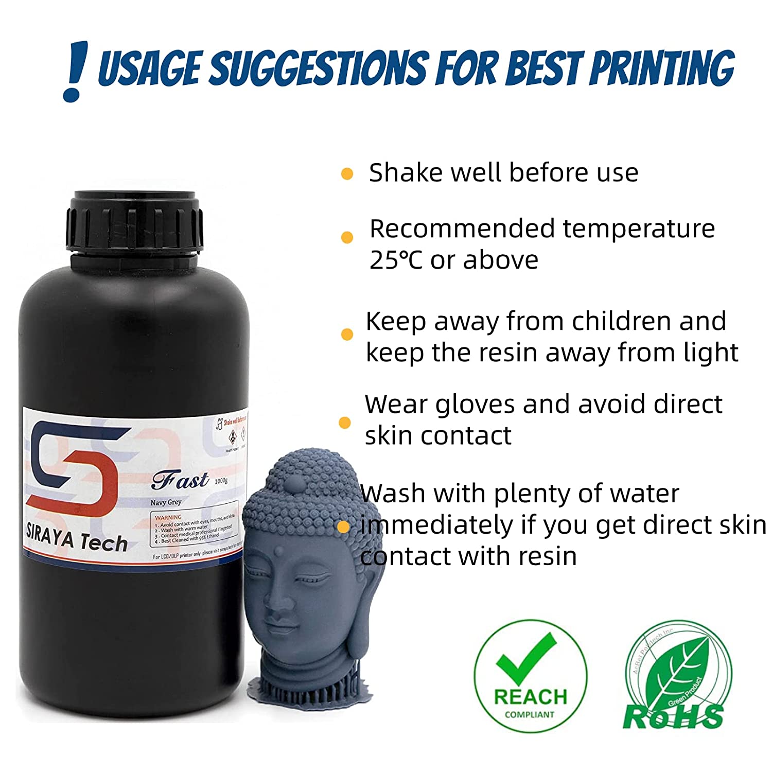 Jual Siraya Tech Fast / ABS-Like Resin / 1kg / 3D Print Resin